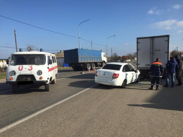 В селе Дивное произошла авария с участием «скорой помощи»